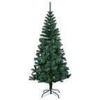 Vidaxl kunstkerstboom met iriserende uiteinden 150 cm pvc groen