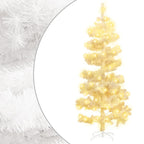 Vidaxl kunstkerstboom met verlichting en standaard 180 cm pvc wit