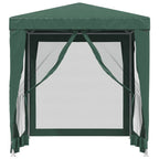 Vidaxl partytent met 4 mesh zijwanden 2x2 m hdpe groen