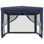 Vidaxl partytent met 4 mesh zijwanden 3x4 m hdpe blauw