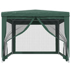 Vidaxl partytent met 4 mesh zijwanden 3x4 m hdpe groen
