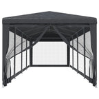 Vidaxl partytent met 10 mesh zijwanden 3x12 m hdpe antracietkleurig