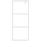 Vidaxl inloopdouchewand 80x195 cm transparant esg-glas zilverkleurig