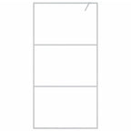 Vidaxl inloopdouchewand 100x195 cm transparant esg-glas zilverkleurig