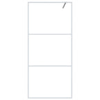 Vidaxl inloopdouchewand 90x195 cm transparant esg-glas wit