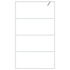 VidaXL Inloopdouchewand 115x195 cm transparant ESG-glas wit
