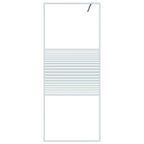 Vidaxl inloopdouchewand 80x195 cm transparant esg-glas wit