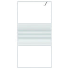Vidaxl inloopdouchewand 100x195 cm transparant esg-glas wit