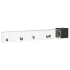 VidaXL Kippenhok 700x91x100 cm gegalvaniseerd staal antracietkleurig