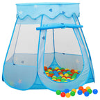 Vidaxl kinderspeeltent met 250 ballen 102x102x82 cm blauw