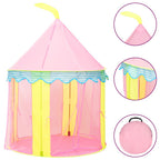 Vidaxl kinderspeeltent met 250 ballen 100x100x127 cm roze