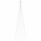 VidaXL Vlaggenmast kerstboom 310 LED's meerkleurig 300 cm