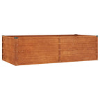 Vidaxl plantenbak verhoogd 160x80x45 cm cortenstaal roestig