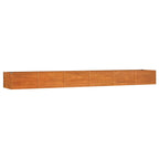 Vidaxl plantenbak verhoogd 480x80x45 cm cortenstaal roestig