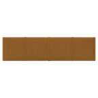 Vidaxl wandpanelen 12 st 1,08 m² 60x15 cm fluweel bruin