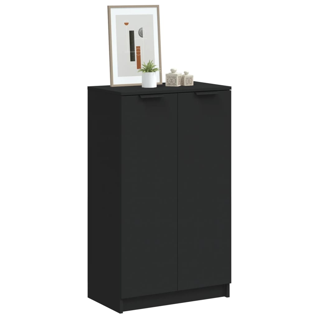 VidaXL Schoenenkast 59x35x100 cm bewerkt hout zwart
