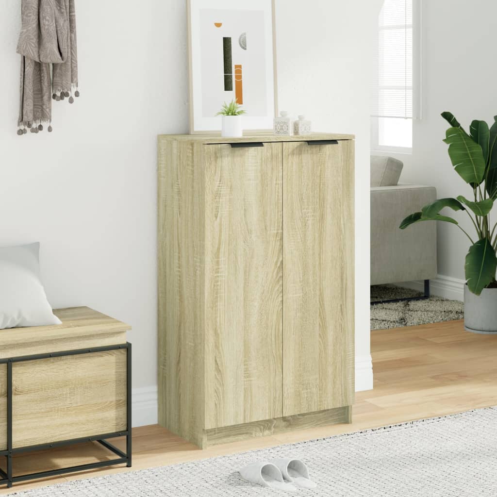 VidaXL Schoenenkast 59x35x100 cm bewerkt hout sonoma eikenkleurig