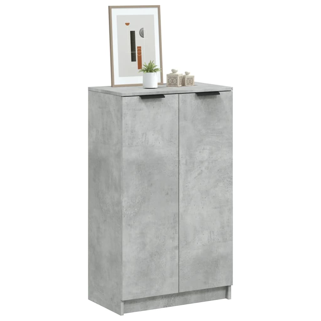 VidaXL Schoenenkast 59x35x100 cm bewerkt hout betongrijs