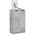VidaXL Schoenenkast 59x35x100 cm bewerkt hout betongrijs