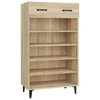 VidaXL Schoenenkast 60x35x105 cm bewerkt hout sonoma eikenkleurig
