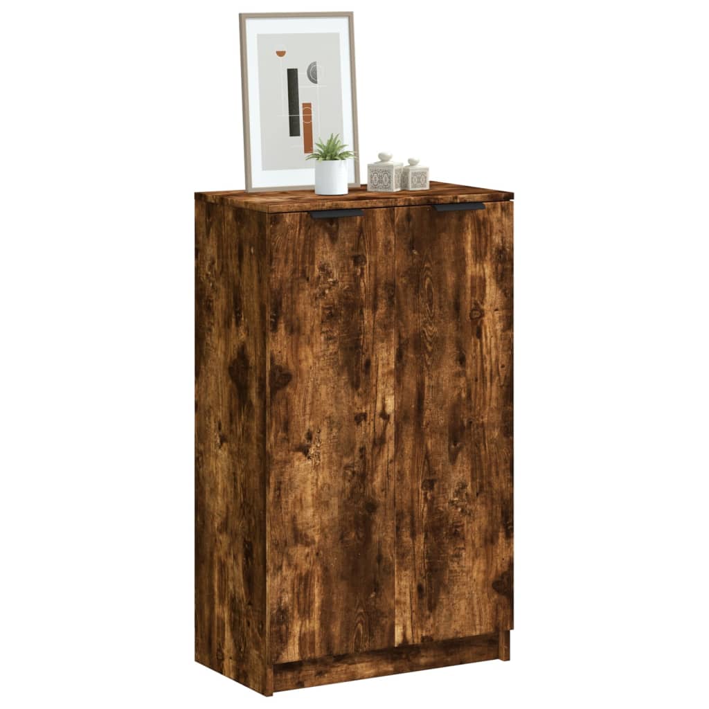 VidaXL Schoenenkast 59x35x100 cm bewerkt hout gerookt eikenkleurig
