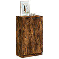 VidaXL Schoenenkast 59x35x100 cm bewerkt hout gerookt eikenkleurig