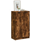 VidaXL Schoenenkast 59x35x100 cm bewerkt hout gerookt eikenkleurig