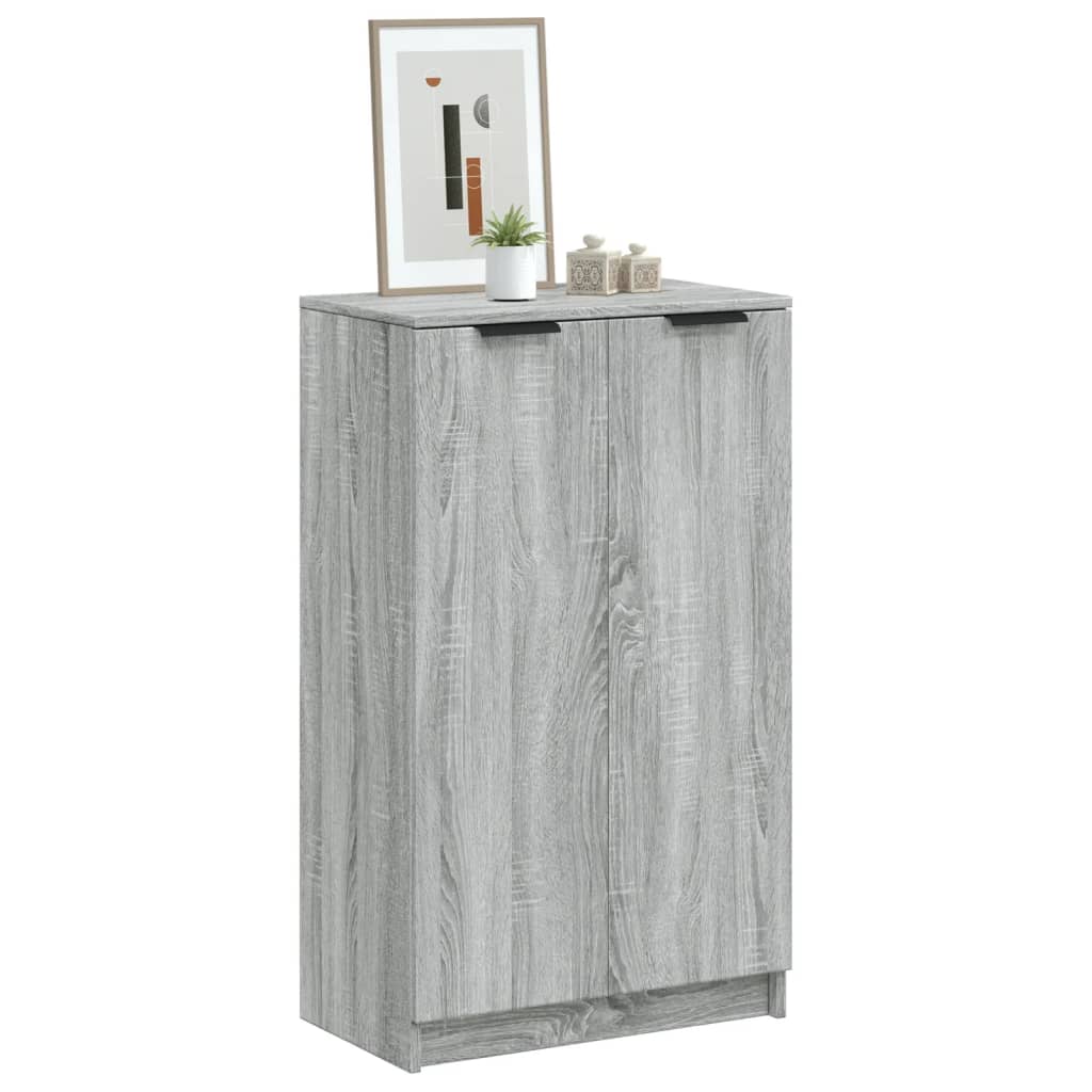 VidaXL Schoenenkast 59x35x100 cm bewerkt hout grijs sonoma eikenkleur