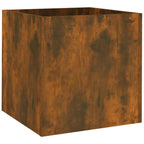 Vidaxl plantenbak 40x40x40 cm bewerkt hout gerookt eikenkleurig