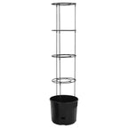 Vidaxl tomatenkweekpot ø39x150 cm polypropeen antracietkleurig