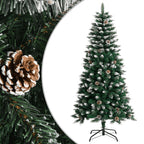 Vidaxl kunstkerstboom met standaard 120 cm pvc groen