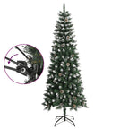 Vidaxl kunstkerstboom met standaard 240 cm pvc groen