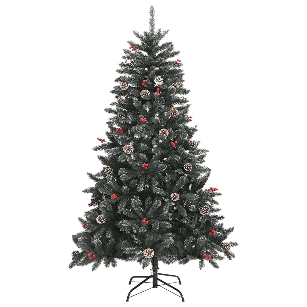 VidaXL Kunstkerstboom met standaard 120 cm PVC groen
