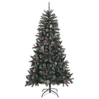 Vidaxl kunstkerstboom met standaard 180 cm pvc groen