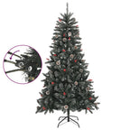 Vidaxl kunstkerstboom met standaard 180 cm pvc groen