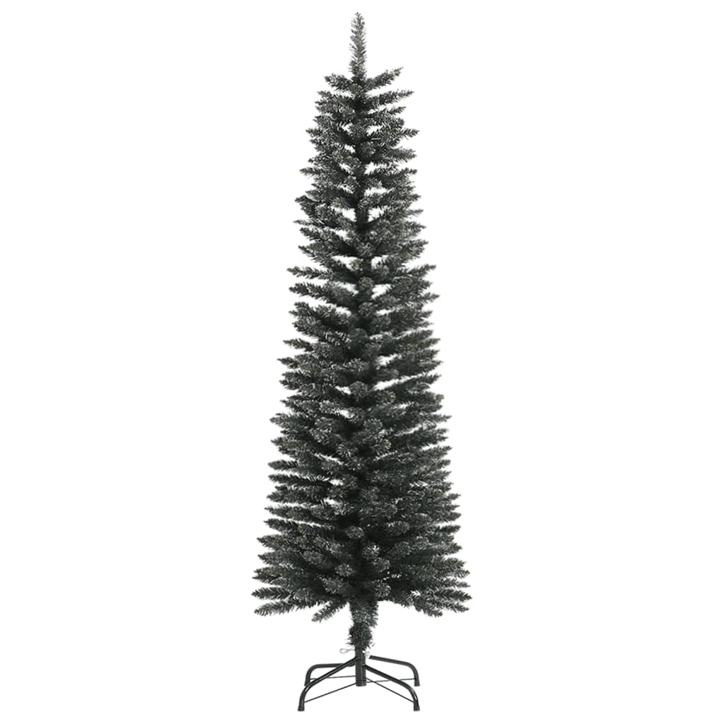 Vidaxl kunstkerstboom met standaard smal 150 cm pvc groen