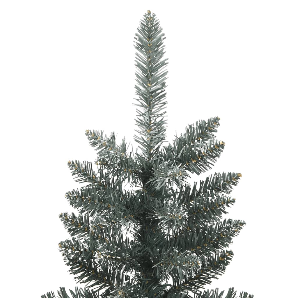 Vidaxl kunstkerstboom met standaard smal 210 cm pvc groen
