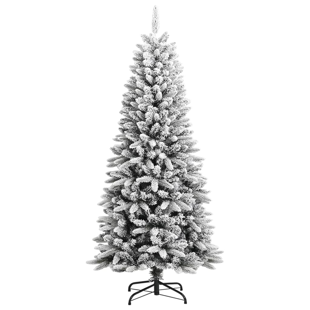 Vidaxl kunstkerstboom met sneeuw 150 cm pvc en pe