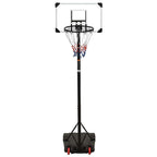 Vidaxl basketbalstandaard 216-250 cm polycarbonaat transparant