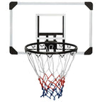 Vidaxl basketbalbord 71x45x2,5 cm polycarbonaat transparant