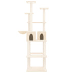 Vidaxl kattenmeubel met sisal krabpalen 167 cm crèmekleurig