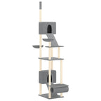 Vidaxl kattenmeubel vloer tot plafond 277-303 cm lichtgrijs
