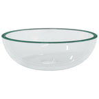 Vidaxl wasbak 35x12 cm gehard glas transparant