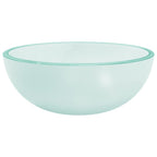 Vidaxl wasbak 30x12 cm gehard glas mat