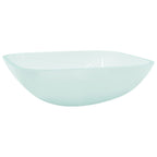 Vidaxl wasbak 42x42x14 cm glas mat