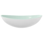 Vidaxl wasbak 54,5x35x15,5 cm gehard glas wit