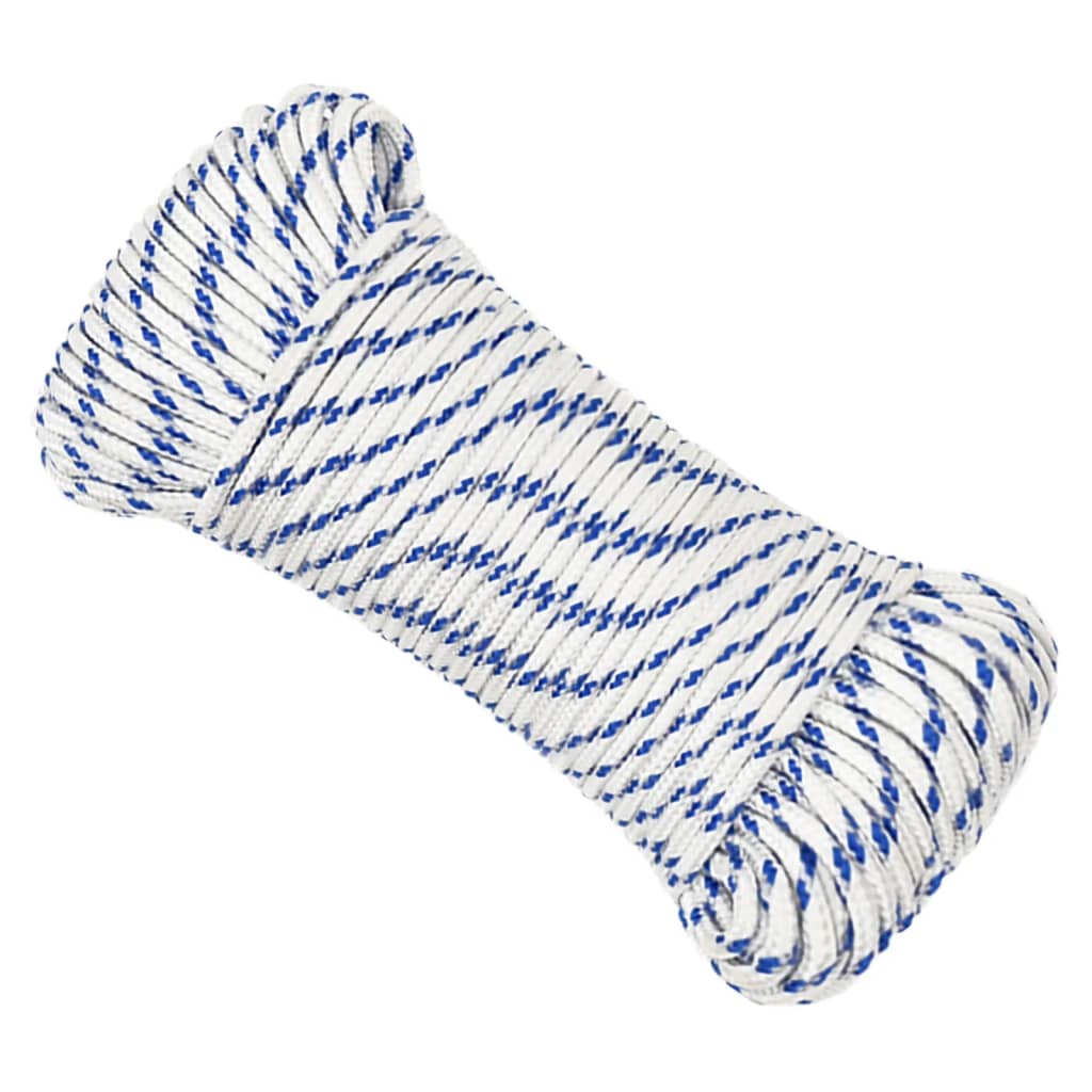 Vidaxl boot touw 4 mm 250 m polypropyleen wit