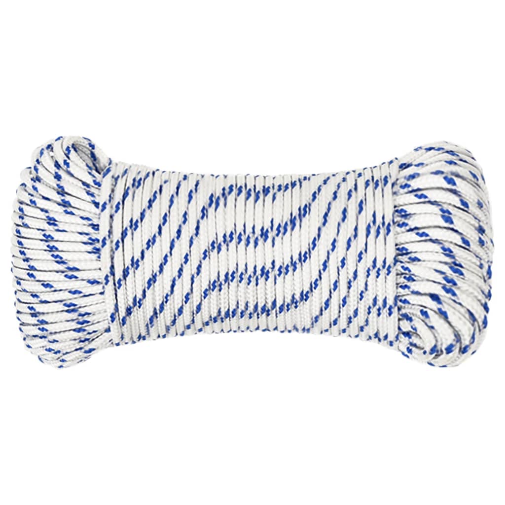 Vidaxl boot touw 4 mm 250 m polypropyleen wit