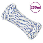 Vidaxl boot touw 5 mm 250 m polypropyleen wit