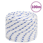 Vidaxl boot touw 16 mm 100 m polypropyleen wit